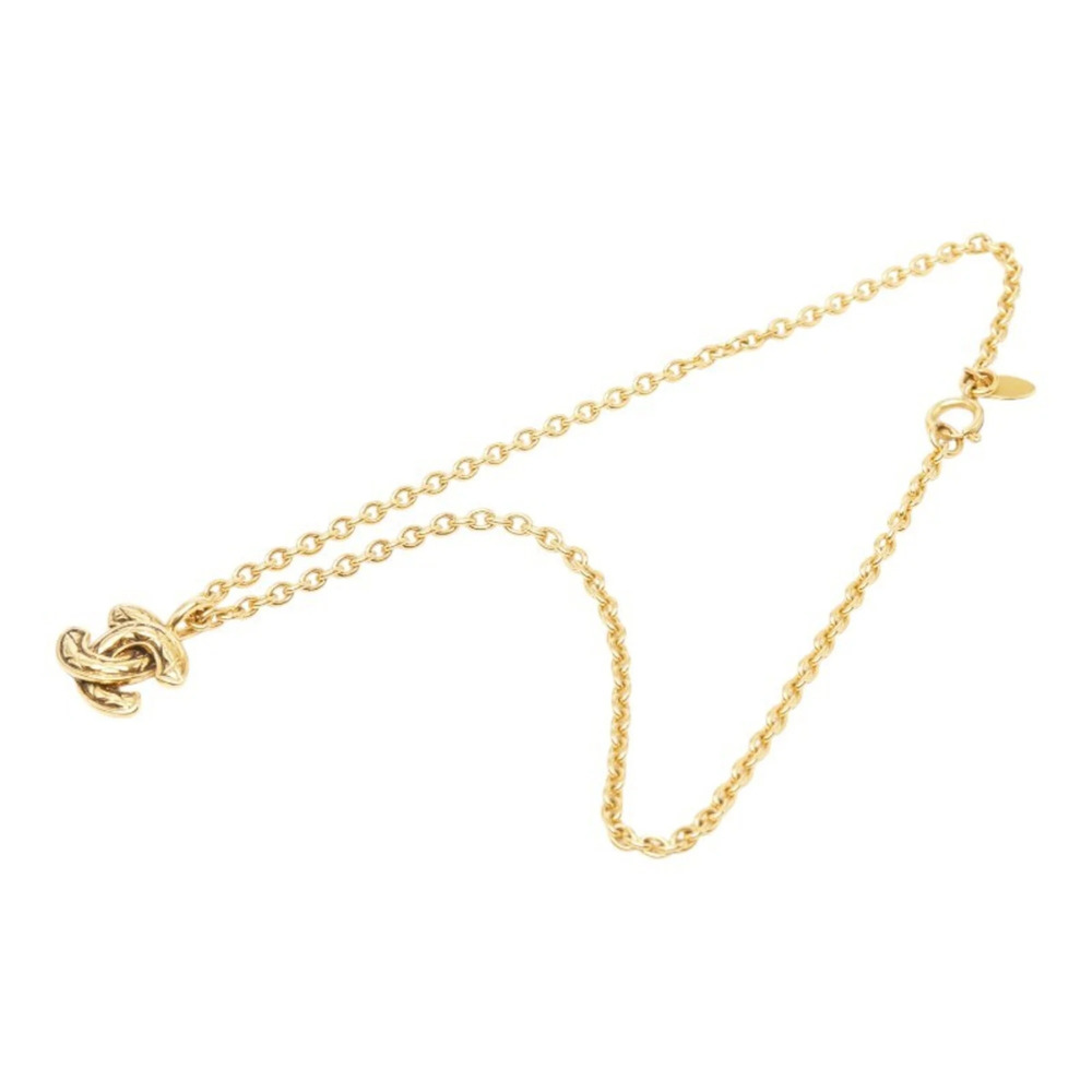 CHANEL Gold Logo Necklace - Picture 4 of 7